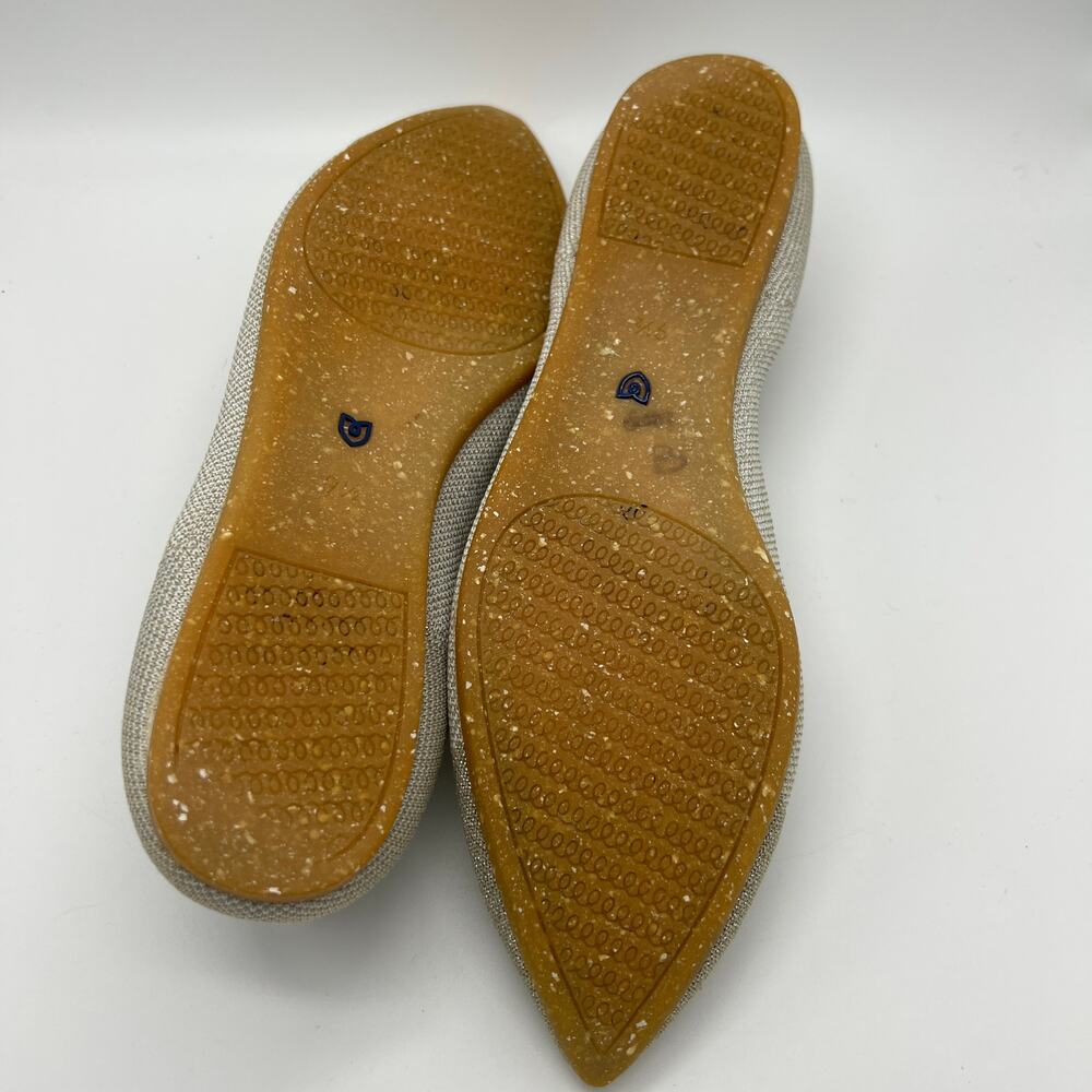 Rothy's The Point II Flats Loafers Shoes Women's Size 9.5 Diamond Twill Shimmer - Picture 9 of 10